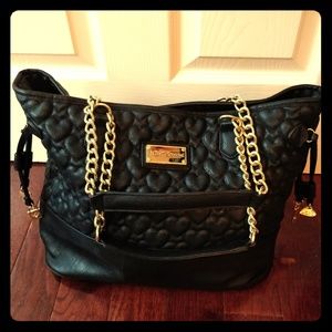 Betsey Johnson Heart Quilted Bag